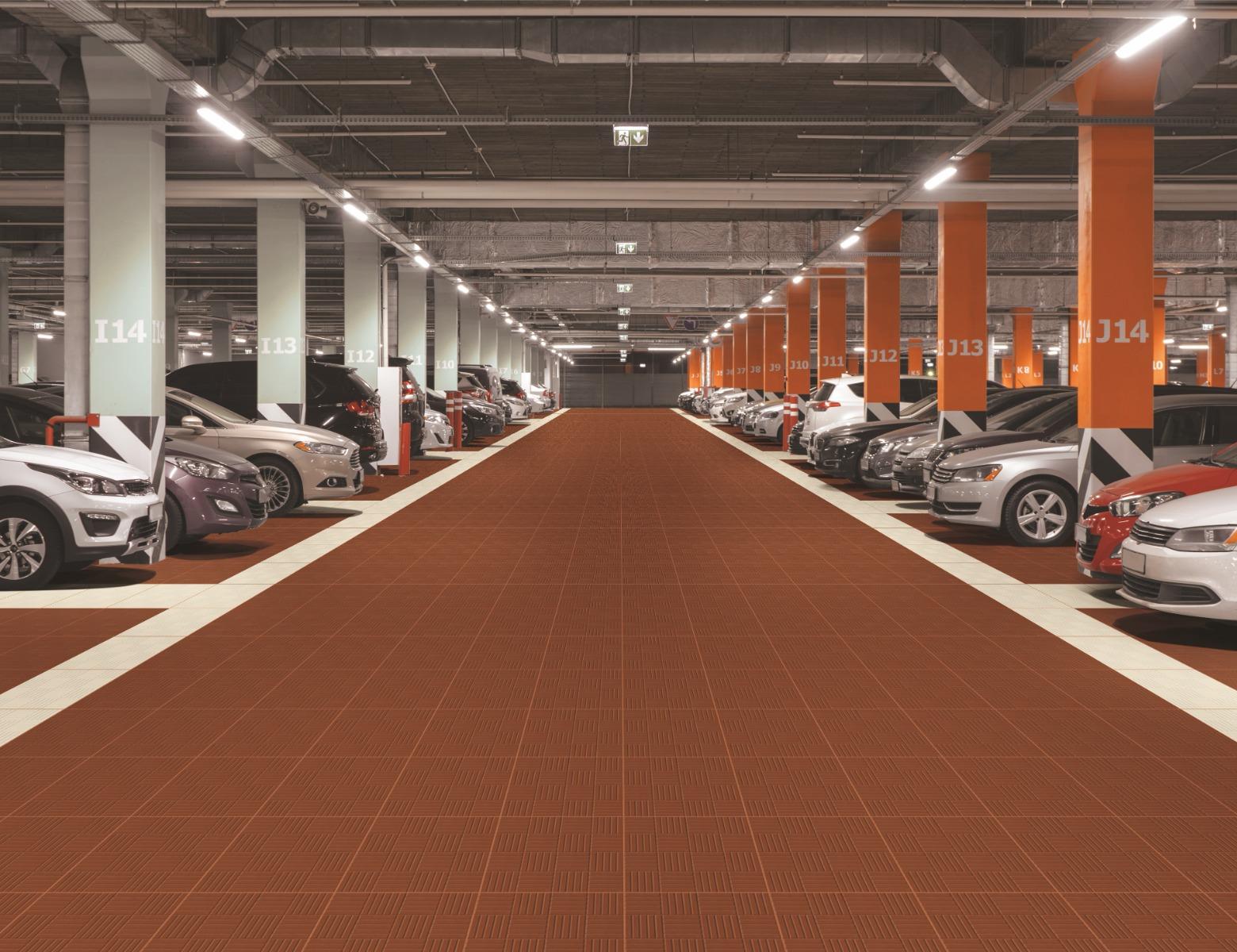 Matte Finish Terracotta Deck Vitripark Vitrified tile 300x300 mm