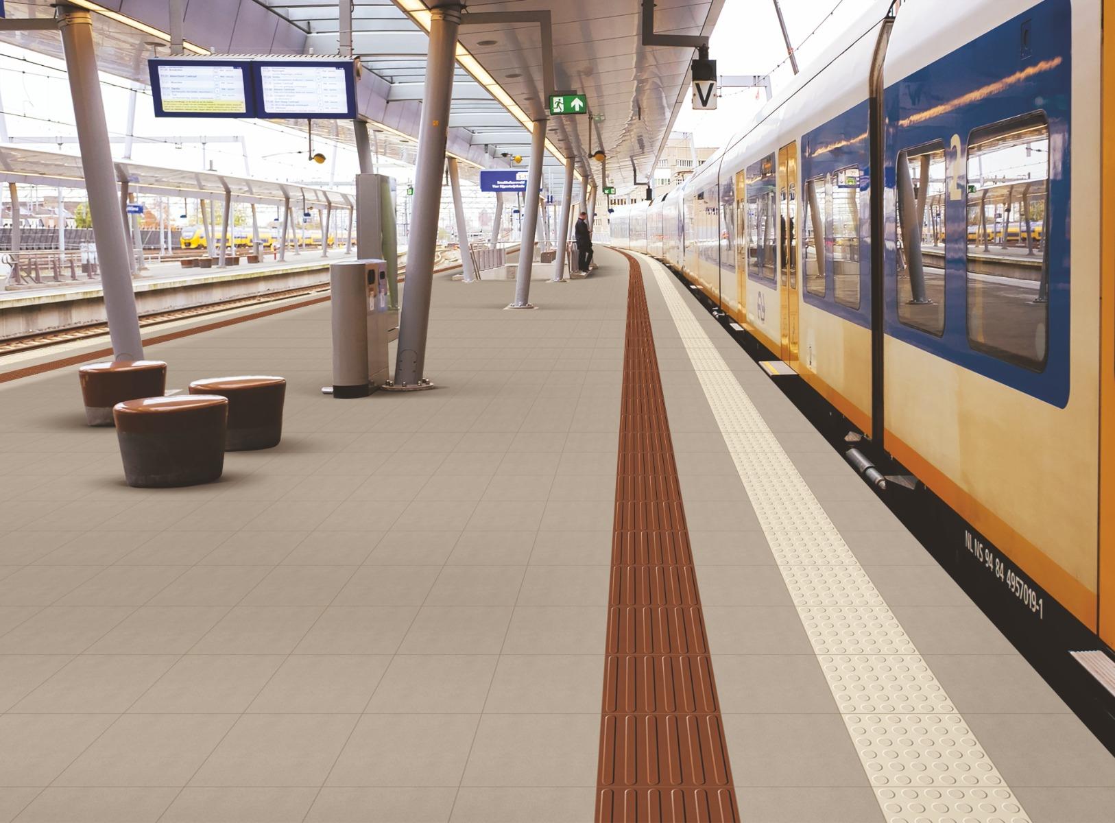 Matte Finish Terracotta Platform Vitripark Vitrified tile 300x300 mm