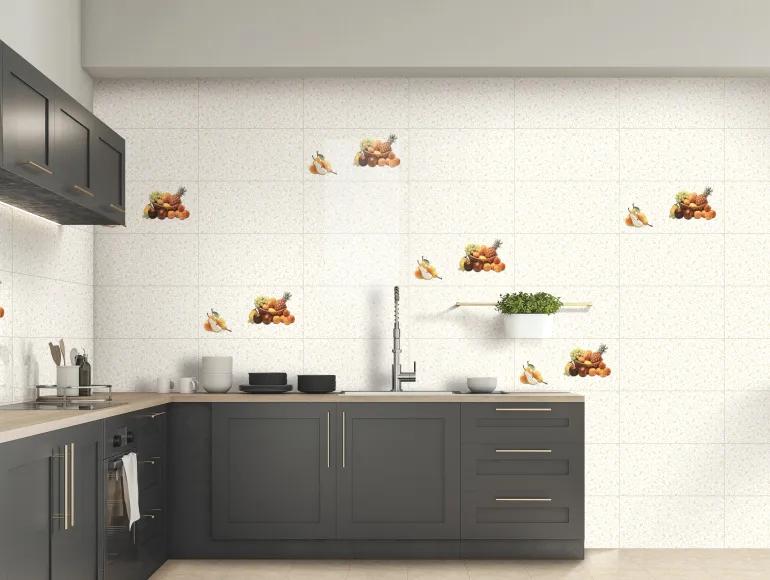 Glossy Finish SBG Songket Vine Gold Ceramic tile 300x600 mm