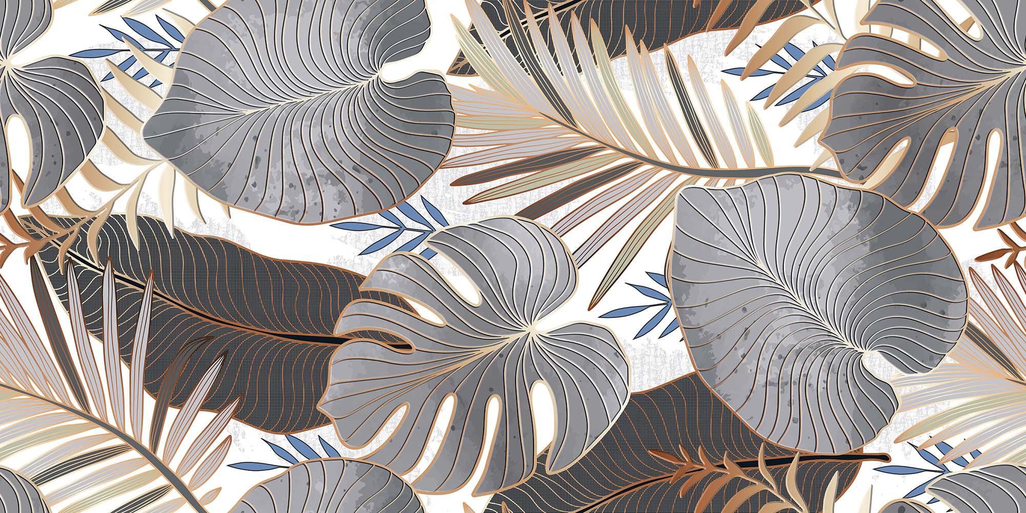 Carving Finish Leafscape Multi Carving Wallpaper Vitrified tile 600x1200 mm