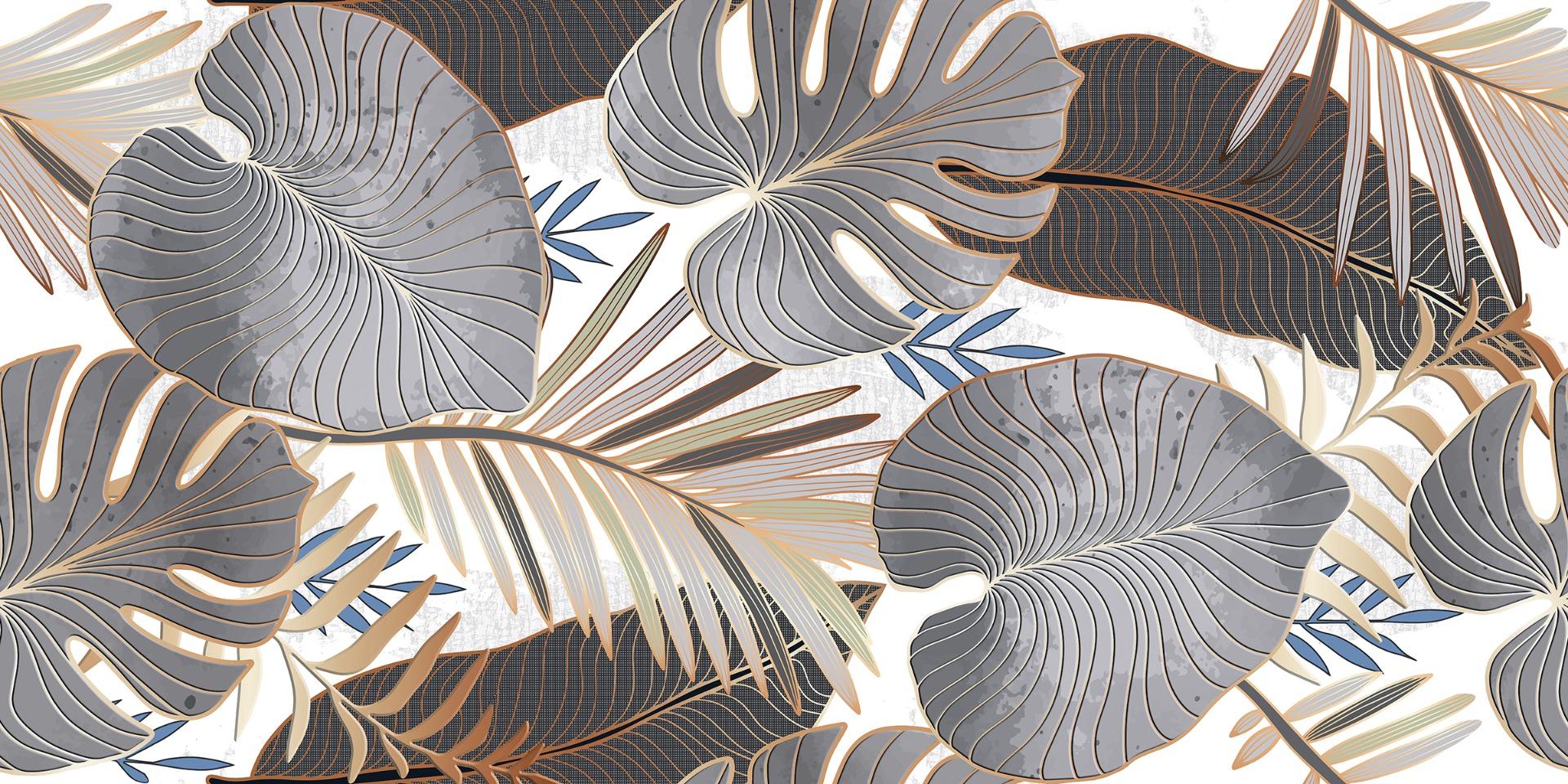 Carving Finish Leafscape Multi Carving Wallpaper  Glazed Vitrified Tiles 600x1200 mm