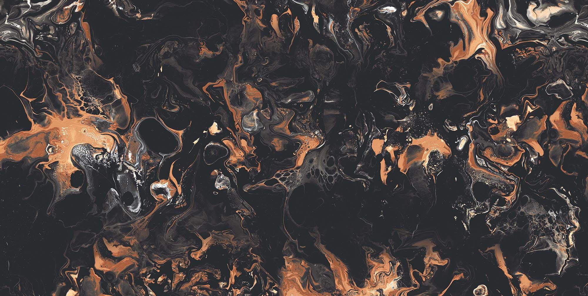 Super Glossy Finish Liquid Flame Black Super Gloss Vitrified tile 600x1200 mm