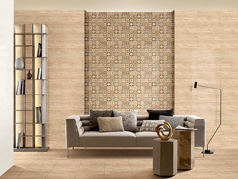 Matte Finish SFM Navona Travertine Beige Ceramic tile 300x300 mm