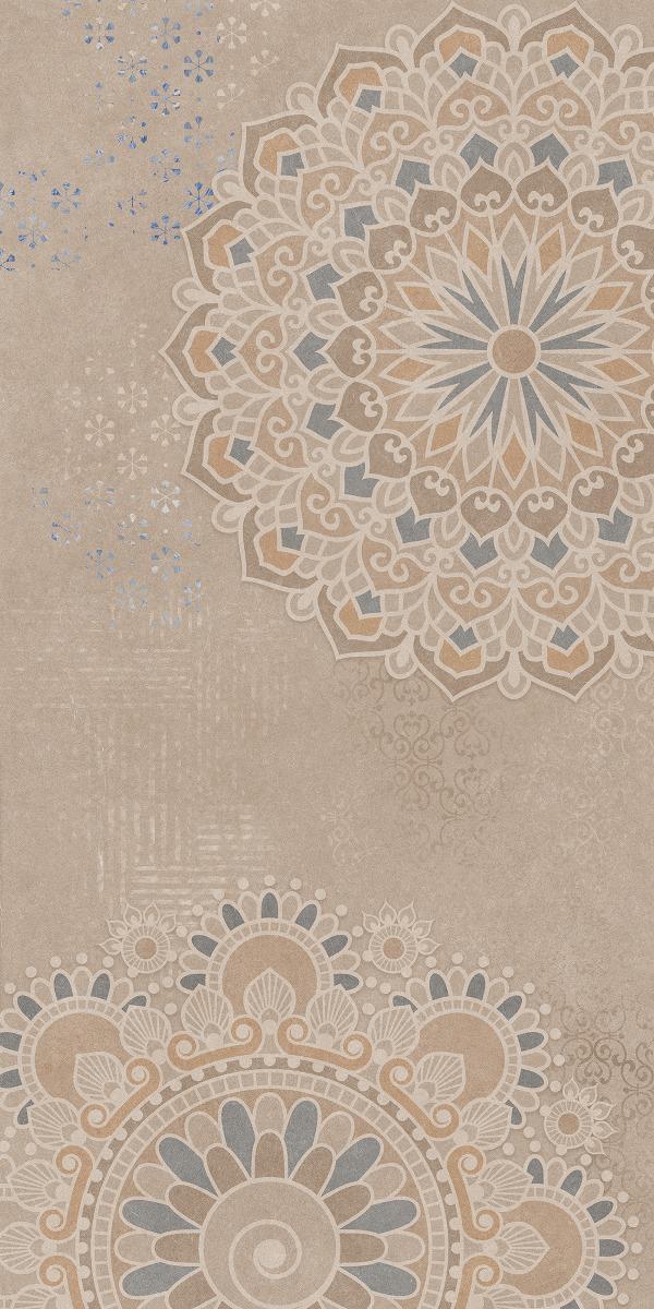 Carving Matte Mandala Art Sandy Wallpaper Highlighter tile 600x1200 mm