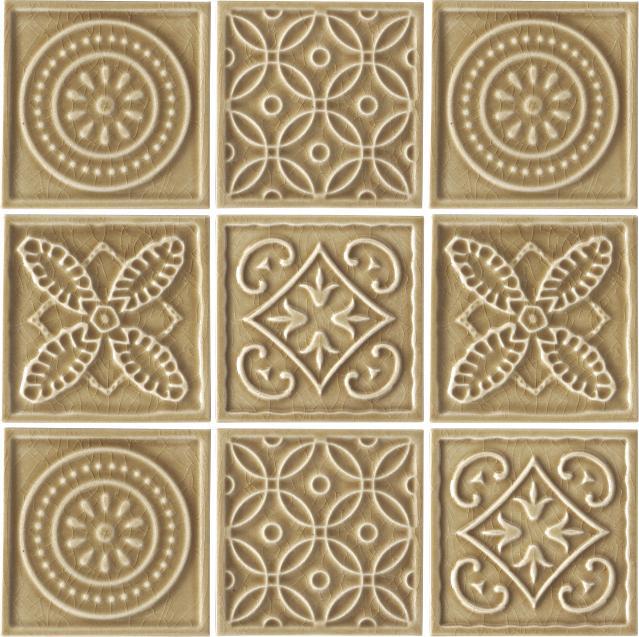 Matte Finish Matte Coffee 3by3 Decor Heritage Ceramic tile 306x306 mm
