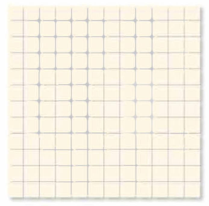 Matte Finish Matte Ivory Mosaic Ceramic tile 300x300 mm