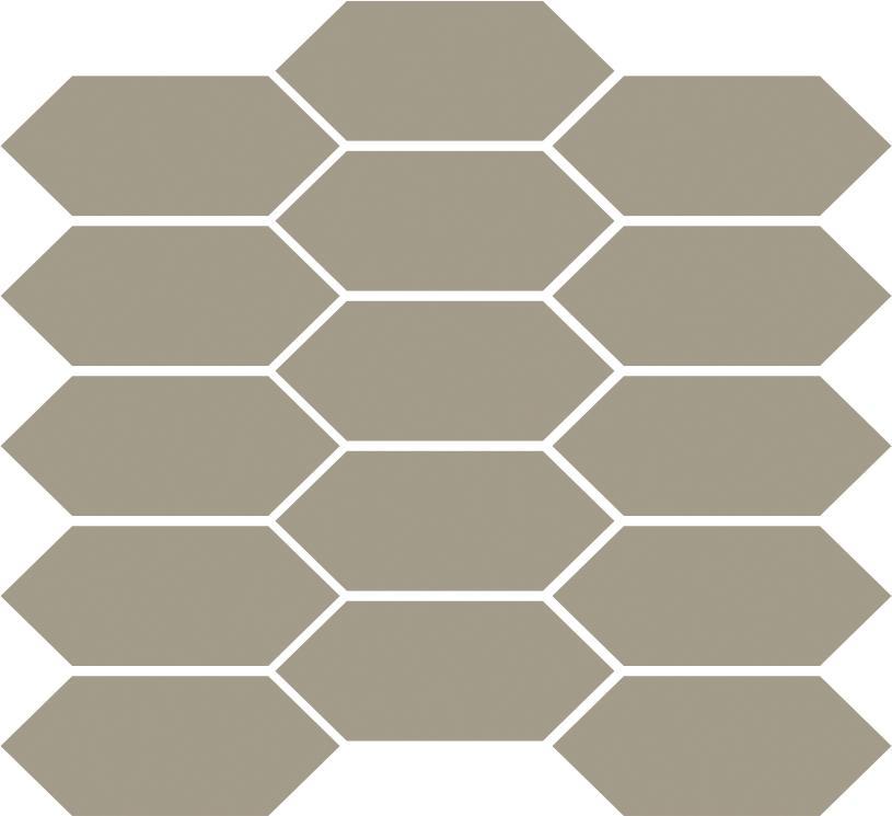 Matte Finish Matte Mushroom Picket Ceramic tile 258x288 mm