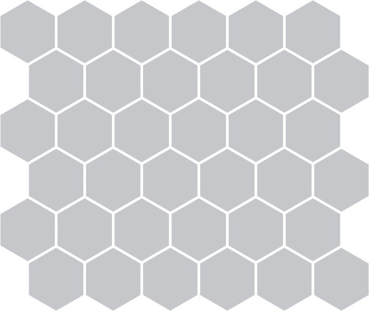 Matte Finish Matte Silver Honeycomb Ceramic tile 277x322 mm