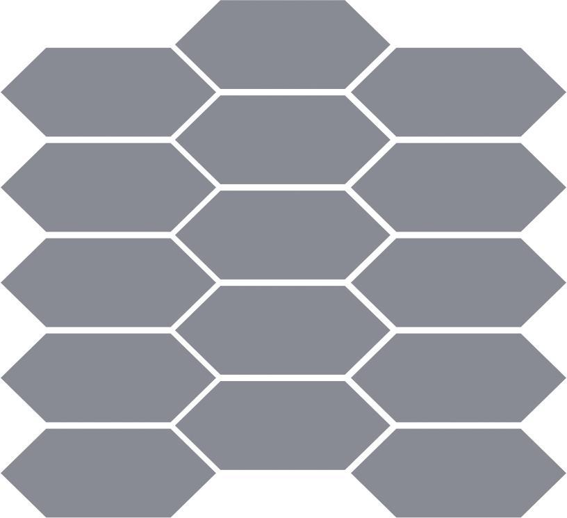 Matte Finish Matte Slate Picket Ceramic tile 258x288 mm