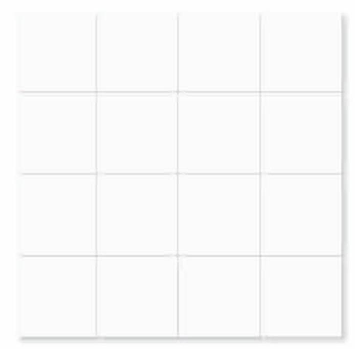 Matte Finish Matte White 4by4 Square Ceramic tile 298x298 mm