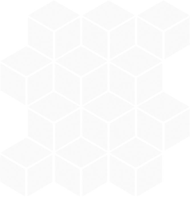 Matte Finish Matte White Cube Ceramic tile 265x310 mm