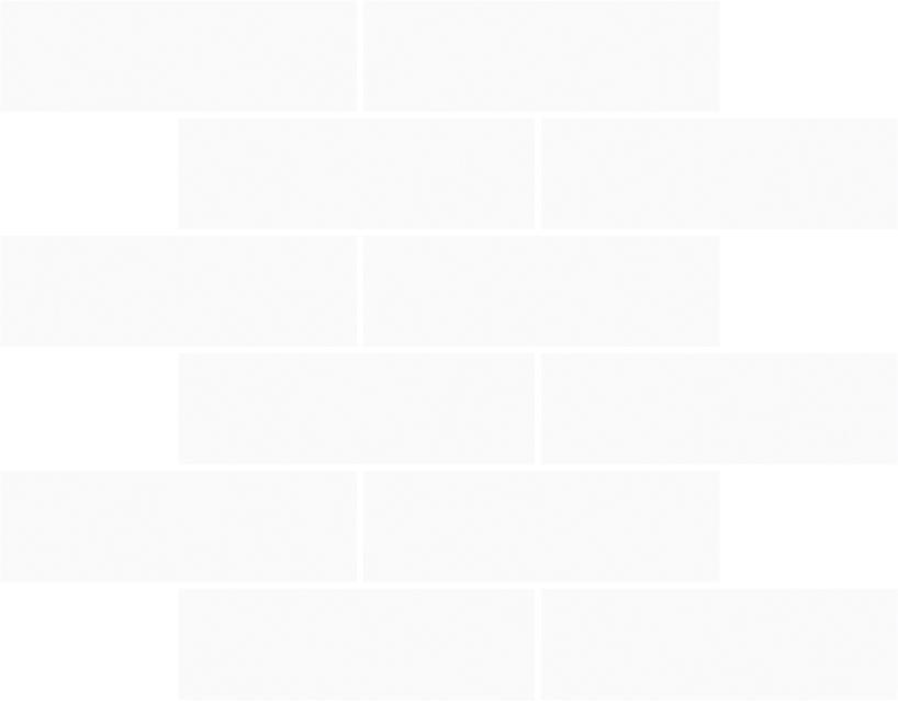 Glossy Finish White Gloss Tri Brick Bone Ceramic tile 286x292 mm