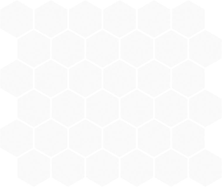 Matte Finish Matte White Honeycomb Ceramic tile 277x322 mm