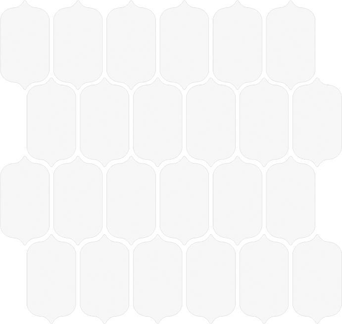 Matte Finish Matte White Lantern Ceramic tile 260x265 mm