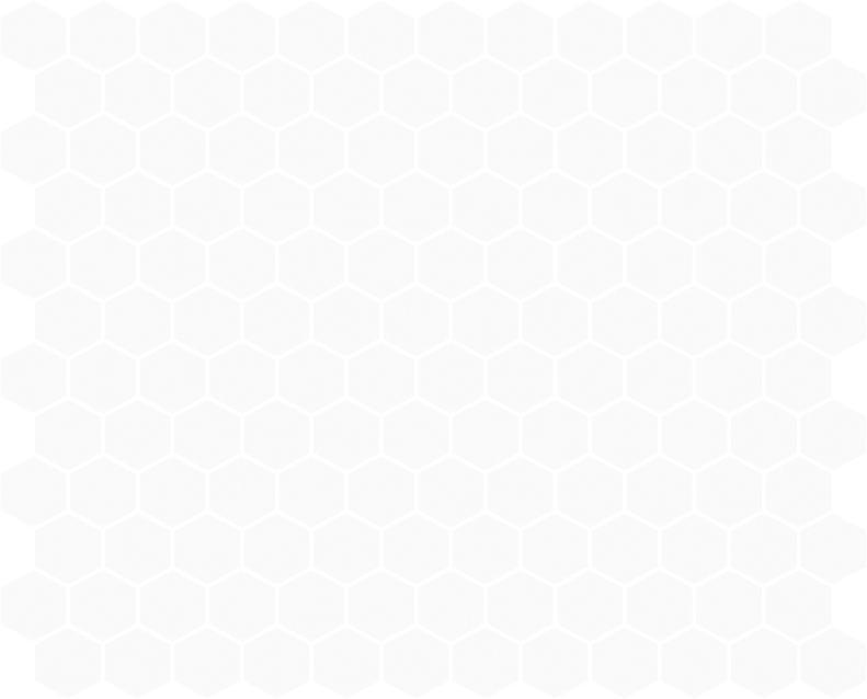 Matte Finish Matte White Mini Hexagon Ceramic tile 255x295 mm