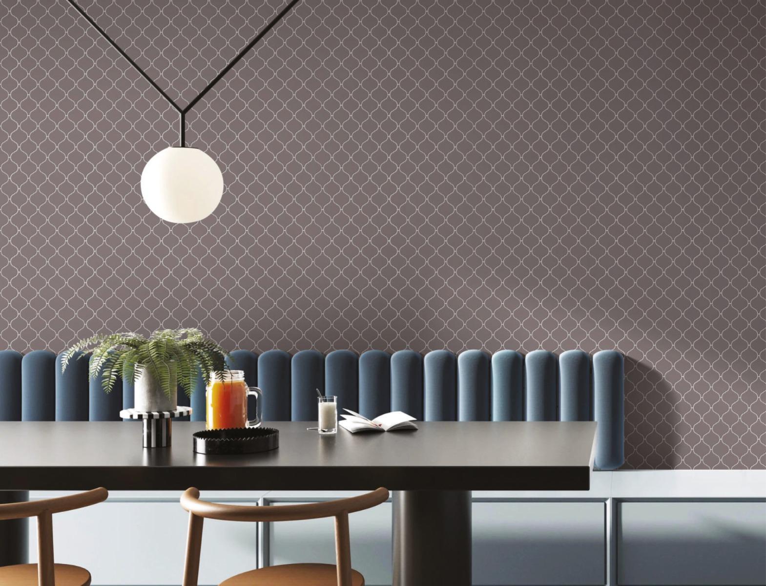 Matte Finish Matte Graphite Arabesque Ceramic tile 260x265 mm