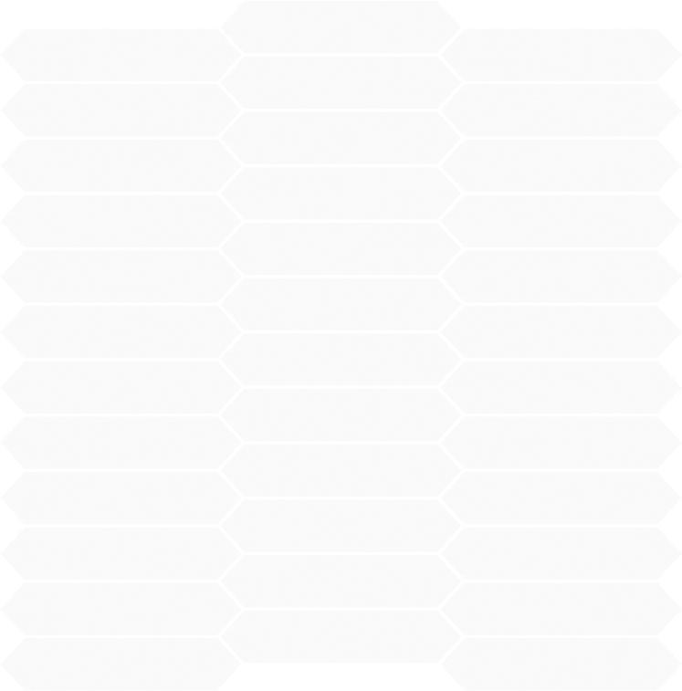 Matte Finish Mini Picket Matte White Ceramic tile 275x300 mm