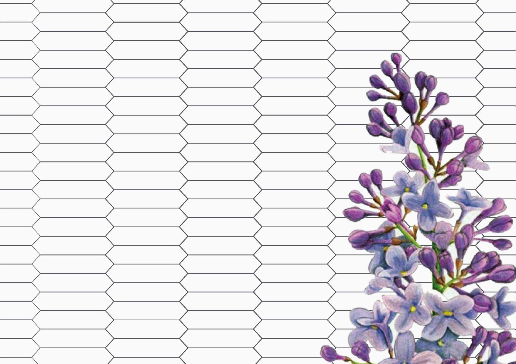 Matte Finish Mini Picket Matte White Ceramic tile 275x300 mm