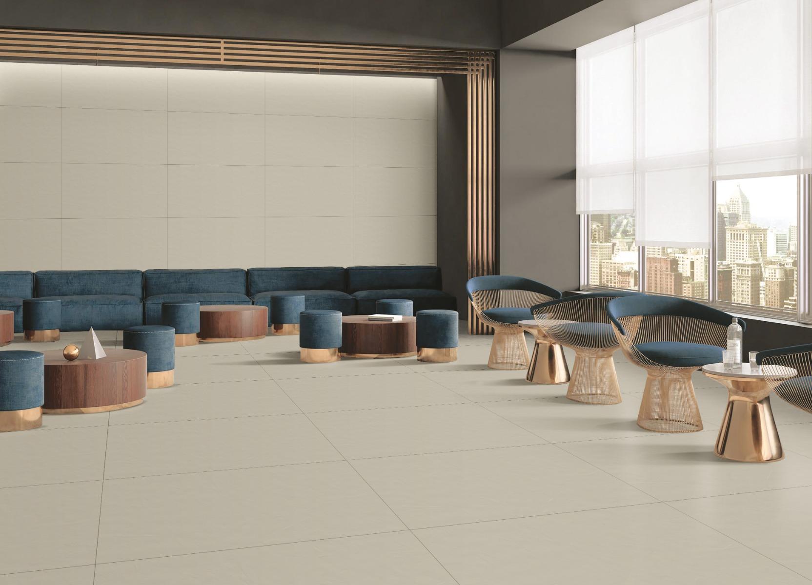 Matte Finish Mint Frost Unicolour Softpunch Full Body Vitrified Tiles Floor Tiles