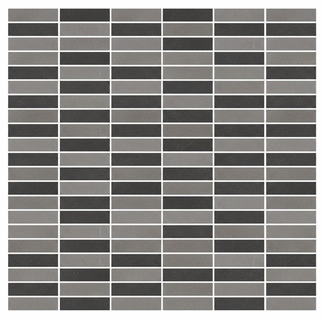 Glossy Finish Multi Grey Gloss 3D Grid Stacked Brick Ceramic tile 292x300 mm