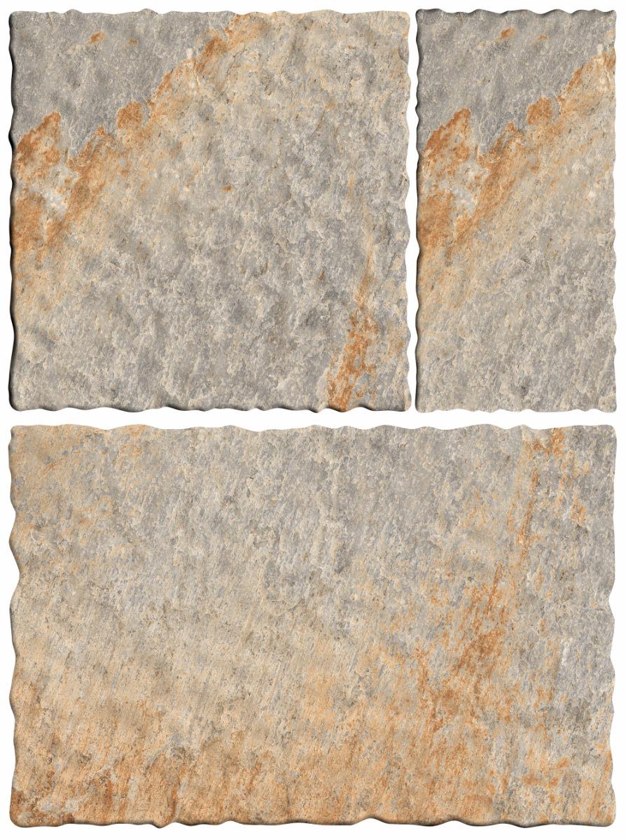 Matte Finish Multi Wavy Edge Modular Vitrified tile 455X305, 305X305,155X305 mm