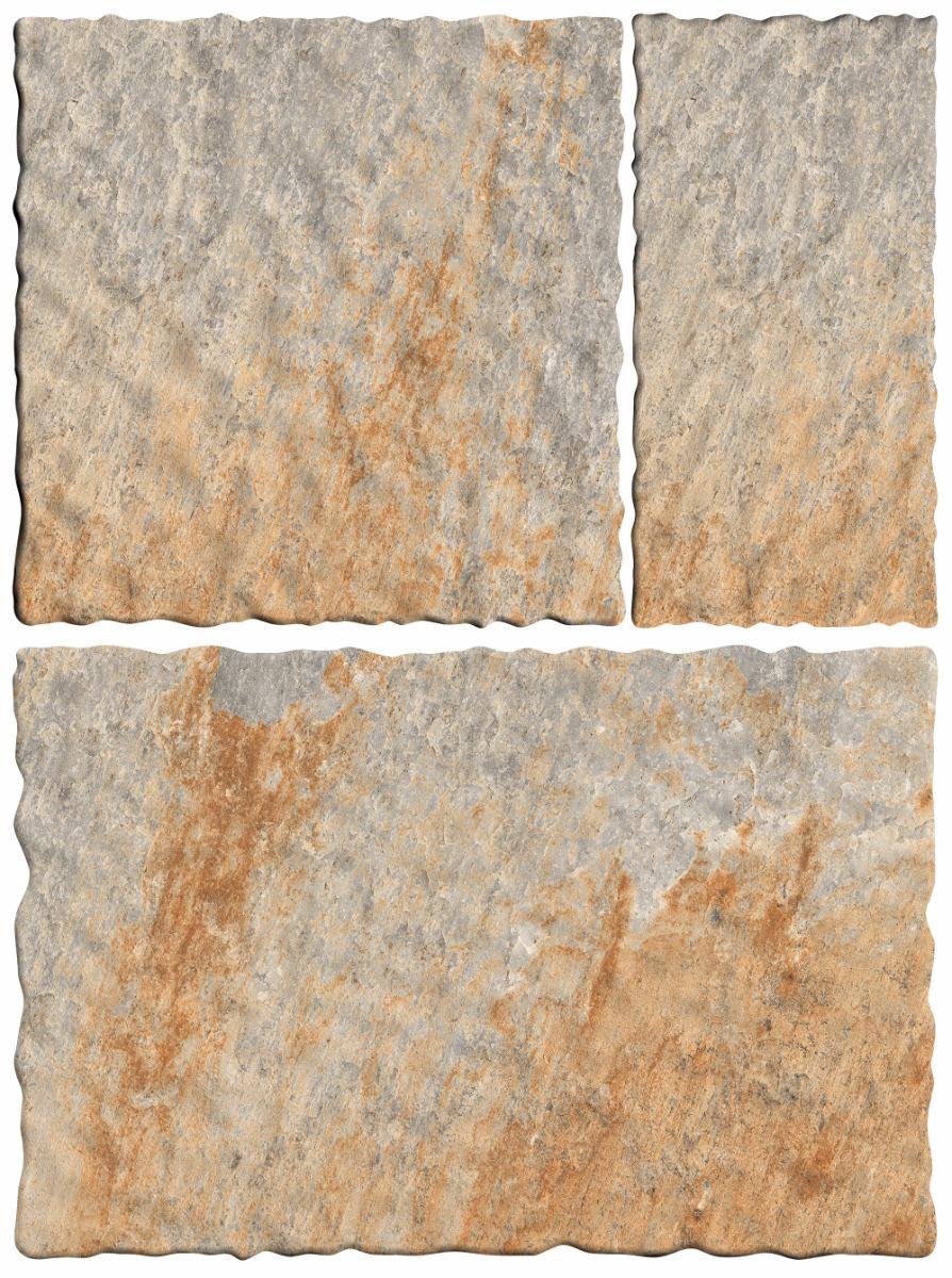 Matte Finish Multi Wavy Edge Modular Vitrified tile 455X305, 305X305,155X305 mm