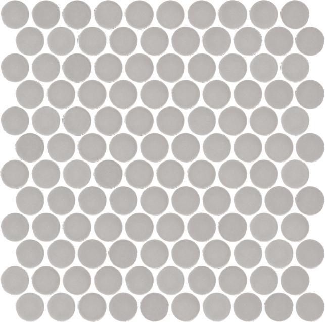 Glossy Finish Mushroom Gloss Coin Ceramic tile 320x330 mm