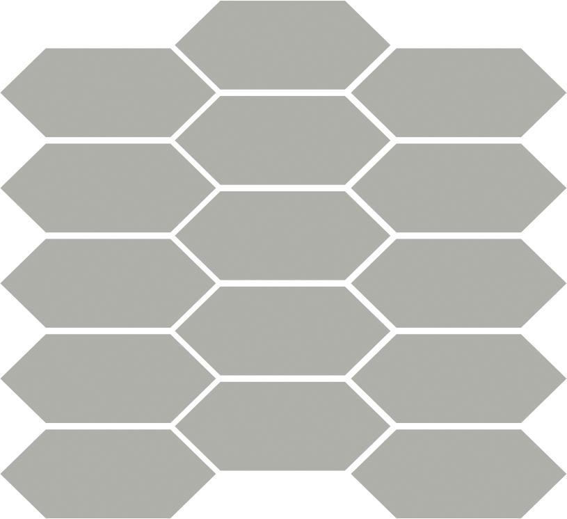 Glossy Finish Mushroom Gloss Picket Ceramic tile 258x288 mm