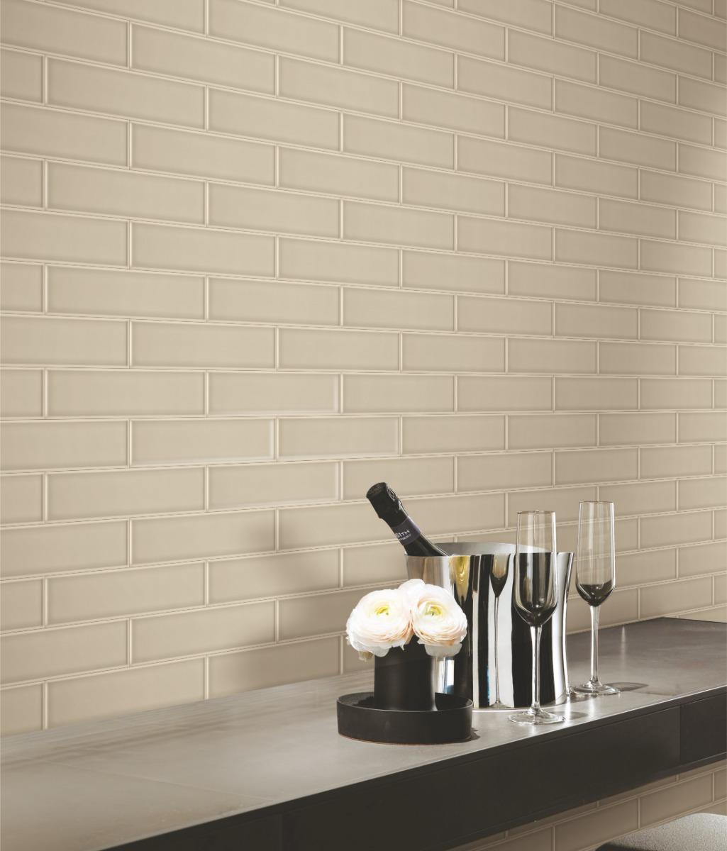Matte Finish Mushroom Matte Sandy Subway Ceramic tile 65x260 mm