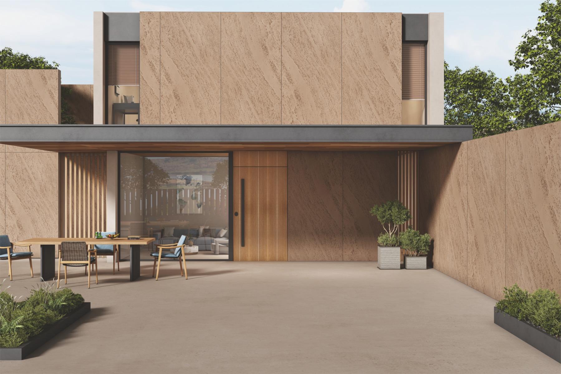 Matte Finish Mushroom Stream Limestone Flexi false tile 600x1200 mm