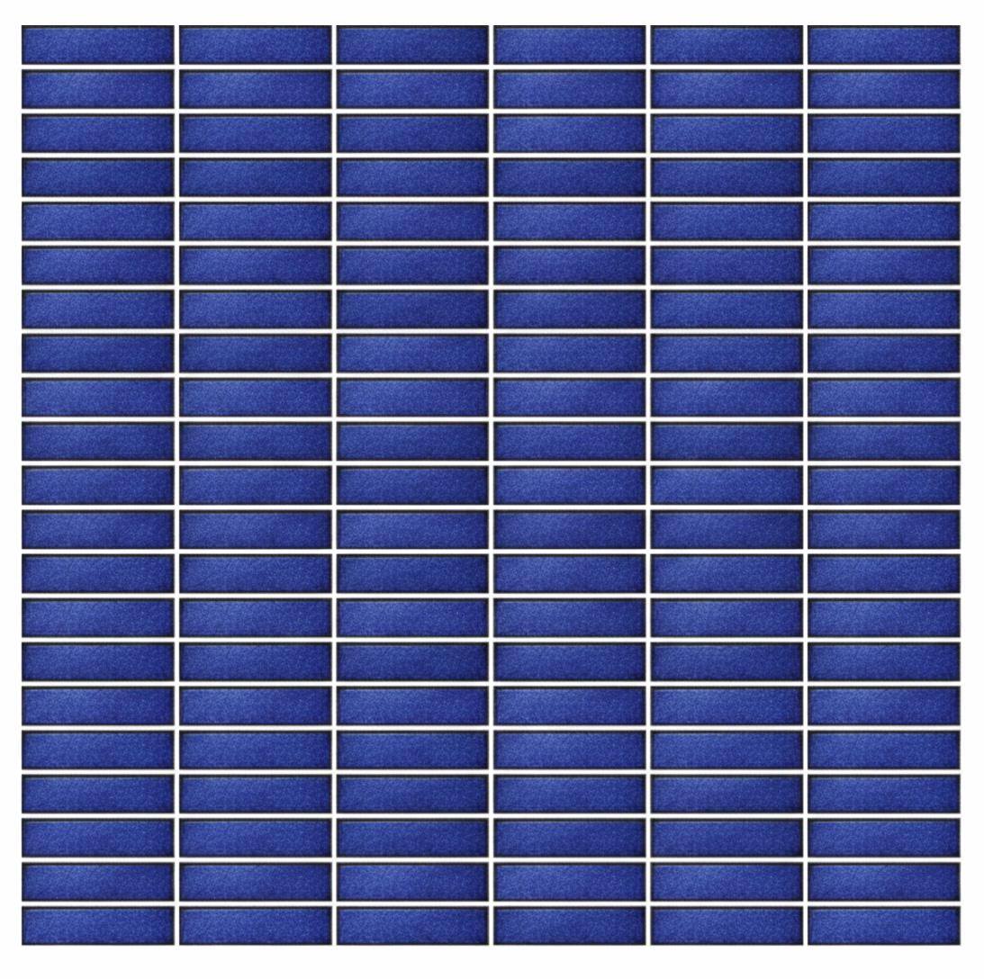 Glossy Finish Navy Blue Gloss 3D Grid Stacked Brick Ceramic tile 285x300 mm