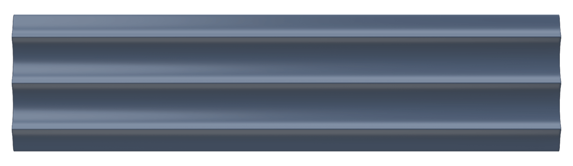 Matte Finish Navy Blue Matte Arch Subway Ceramic tile 75x300 mm