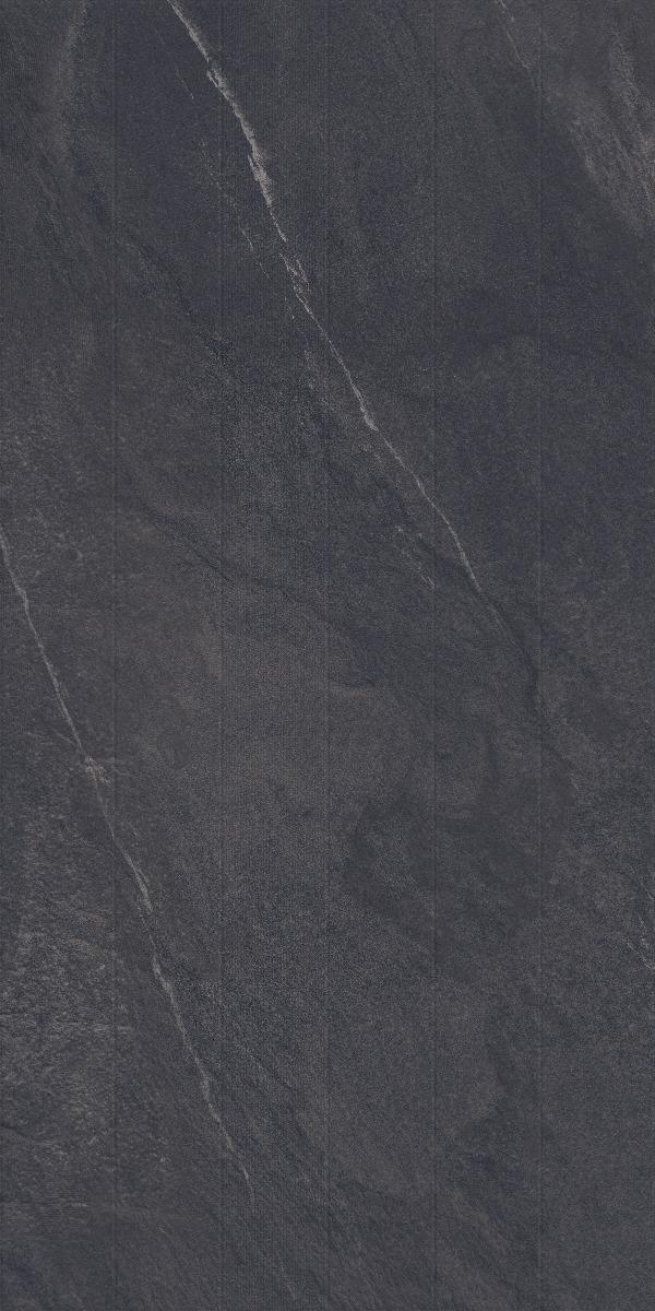 Matte Finish Nero Limecrest Rustic Strip Punch Glazed Vitrified Tiles Floor Tiles