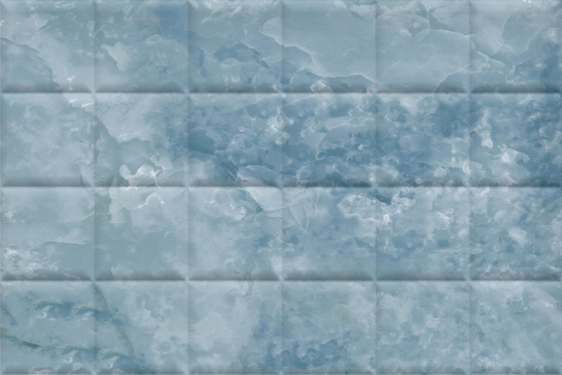 Glossy Finish ODG Aqua DK Onyx Square Ceramic tile 300x450 mm