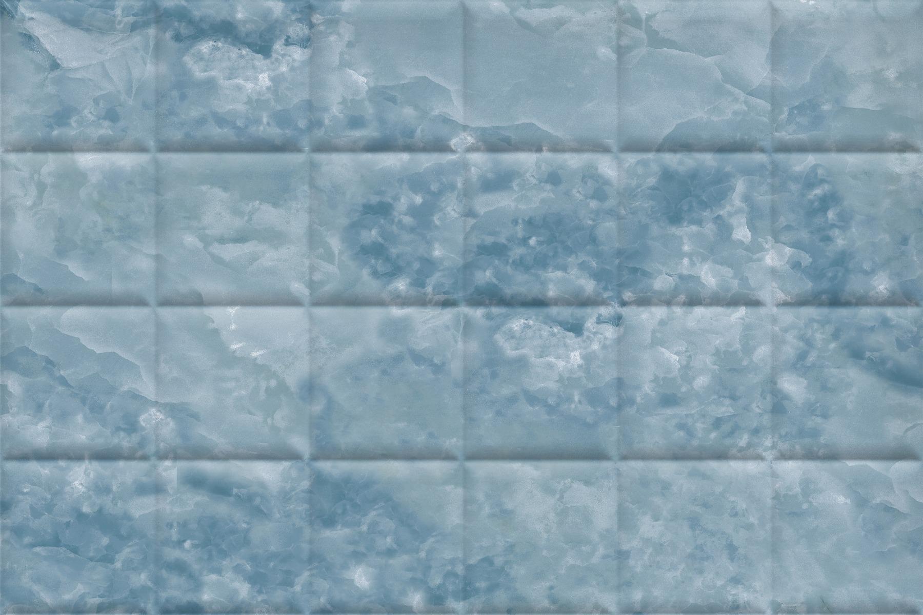 Glossy Finish ODG Aqua DK Onyx Square Ceramic tile 300x450 mm