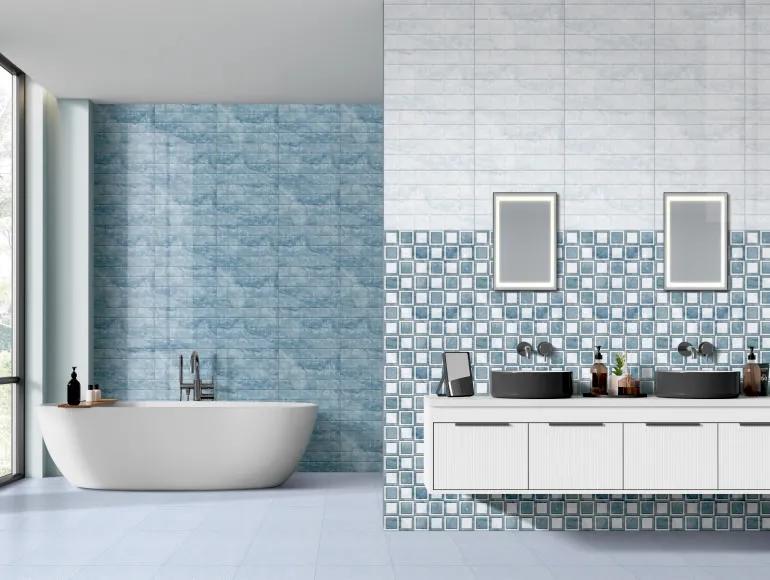 Glossy Finish ODG Aqua LT Onyx Square Ceramic tile 300x450 mm