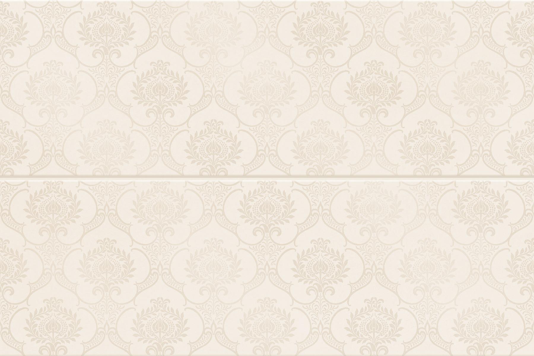 Glossy Finish ODG Creama Damask Ceramic tile 300x450 mm