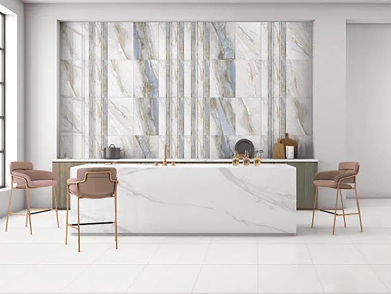 Glossy Finish ODG Dyna Blue DK Ceramic tile 300x450 mm