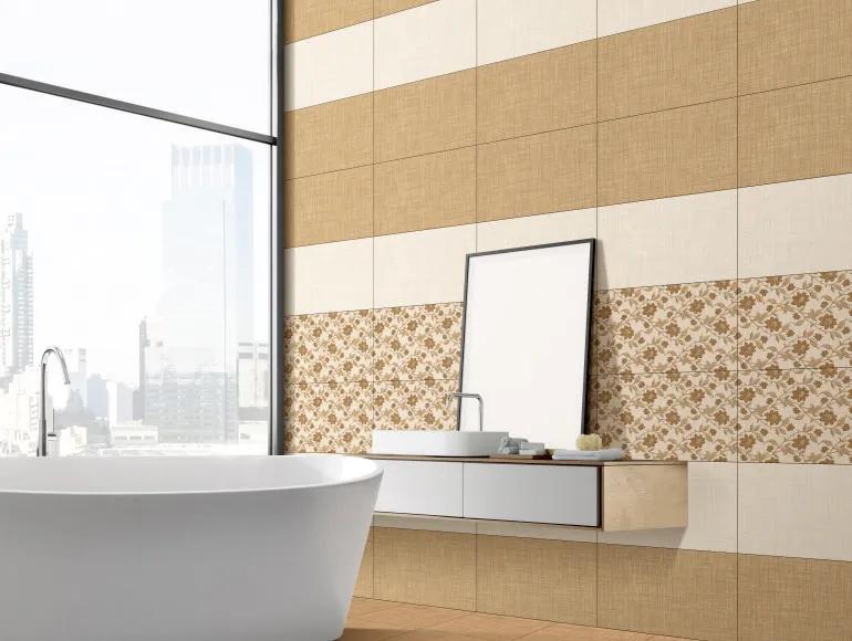 Glossy Finish ODG Vimal Brown LT Ceramic tile 300x450 mm