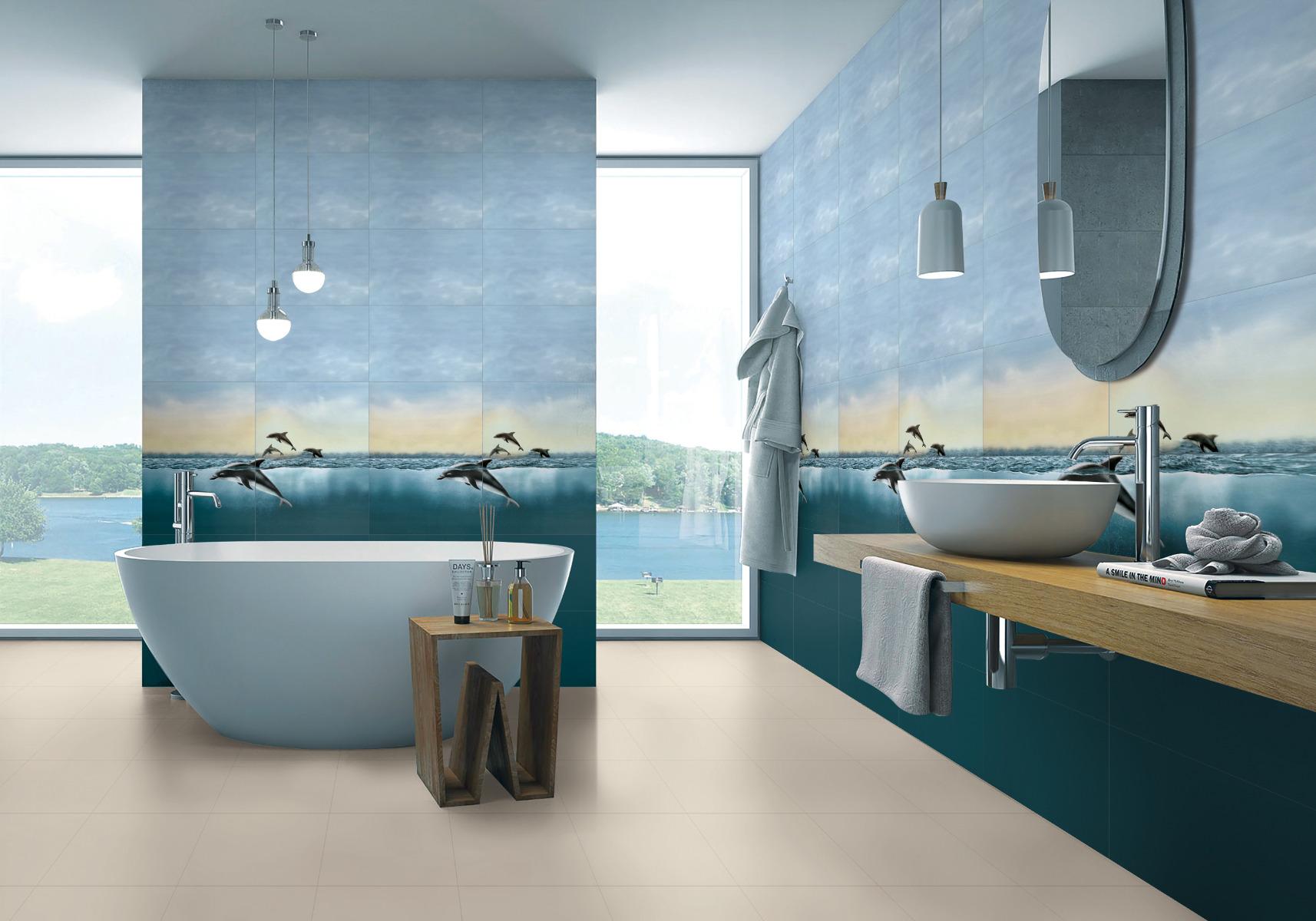 Glossy Tiles for Bathroom Tiles