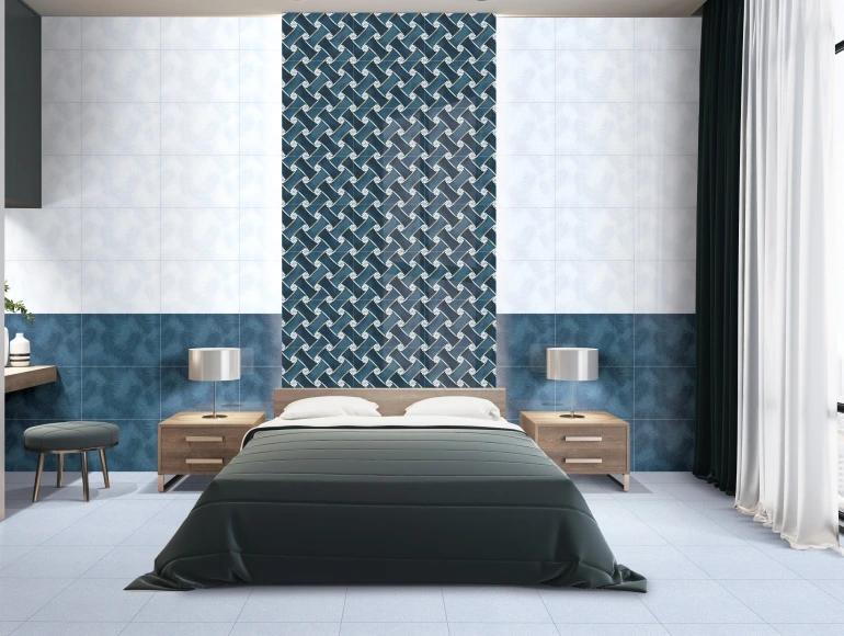 Glossy Finish ODG Aqua LT Exotic Palm Leaf Ceramic tile 300x450 mm