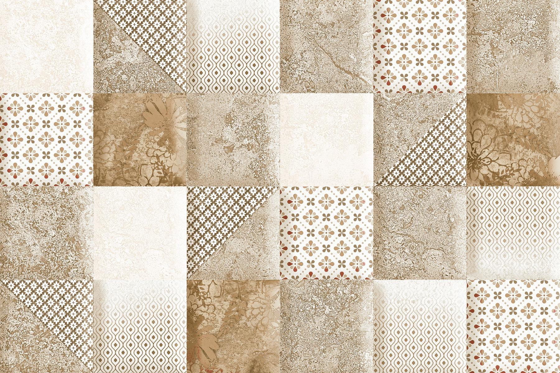 Glossy Finish OHG Beige Multi Desert Mosaic HL Ceramic tile 300x450 mm