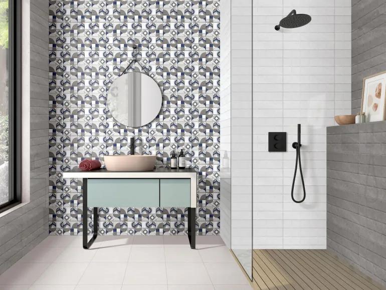 Glossy Finish OHG Geometric Sandstorm Mosaic HL Ceramic tile false