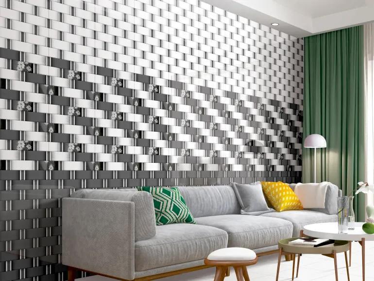 OHG Grey Flower Brick Strip HL