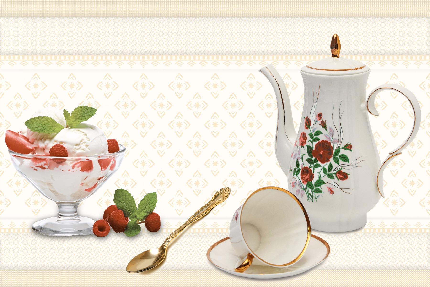 Glossy Finish OHG Ice Cream Tea Cup HL Ceramic tile 300x450 mm