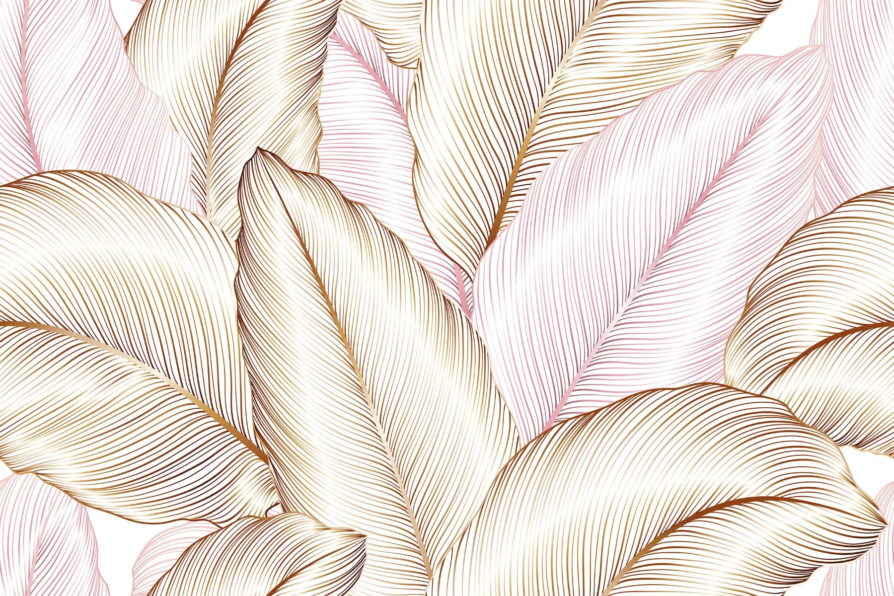Glossy Finish OHG Vintage Palm Leaves HL Ceramic tile 300x450 mm