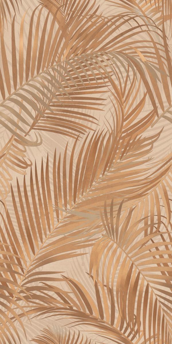 Palm Gleam Tuscan Wallpaper