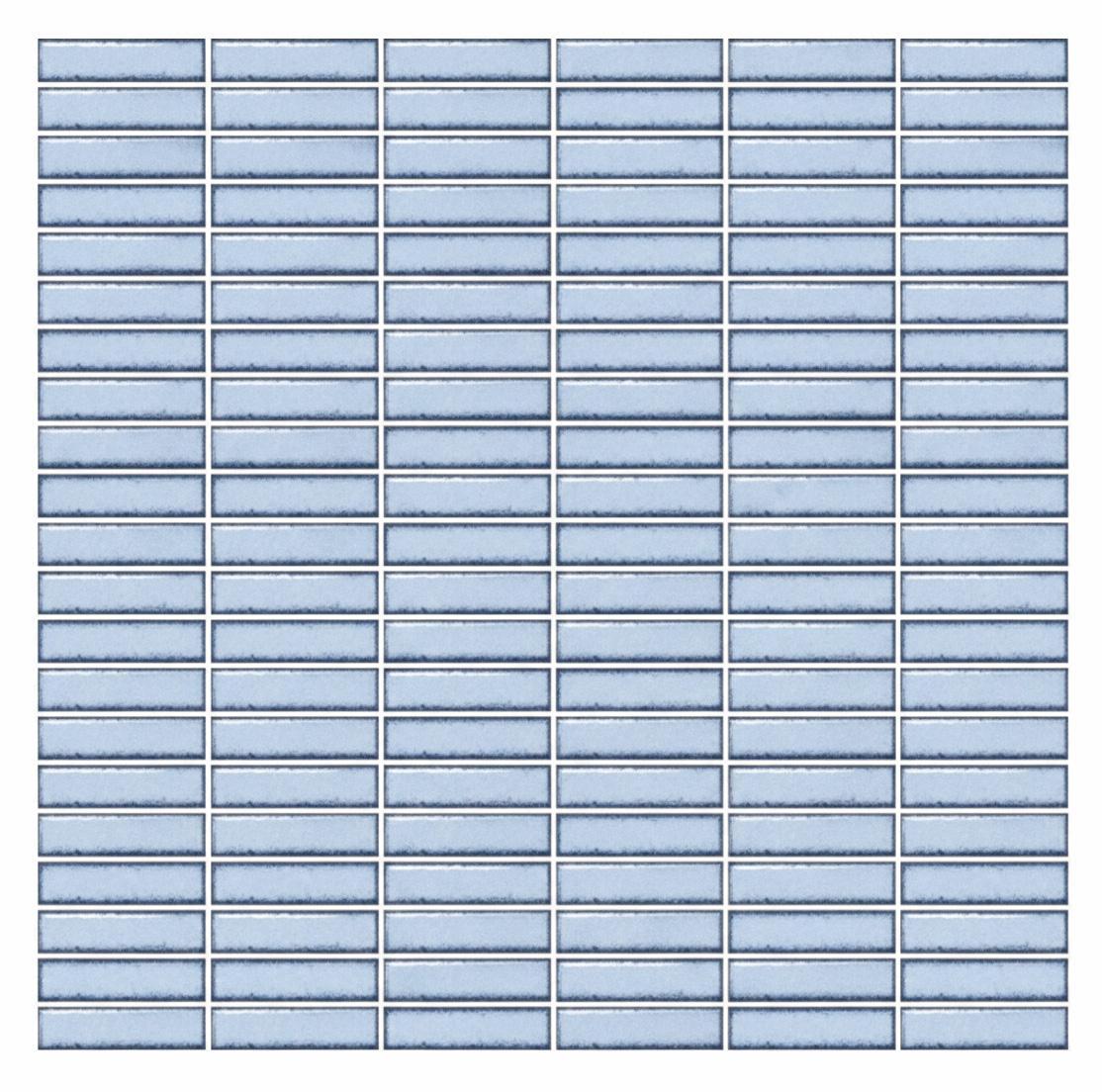 Glossy Finish Pastel Blue Gloss 3D Grid Stacked Brick Ceramic tile 285x300 mm