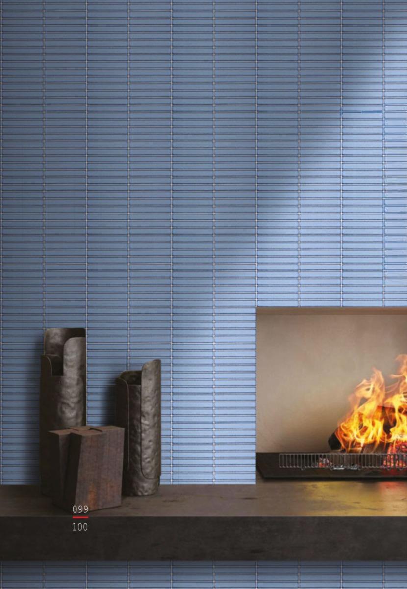 Glossy Finish Pastel Blue Gloss 3D KitKat Ceramic tile 290x300 mm