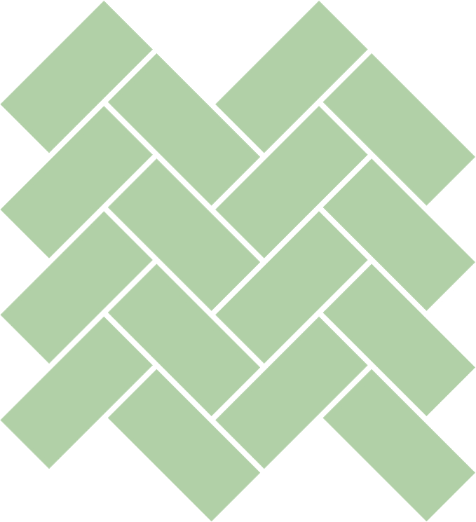 Glossy Finish Pista Gloss Stacked Herringbone Ceramic tile 269x275 mm